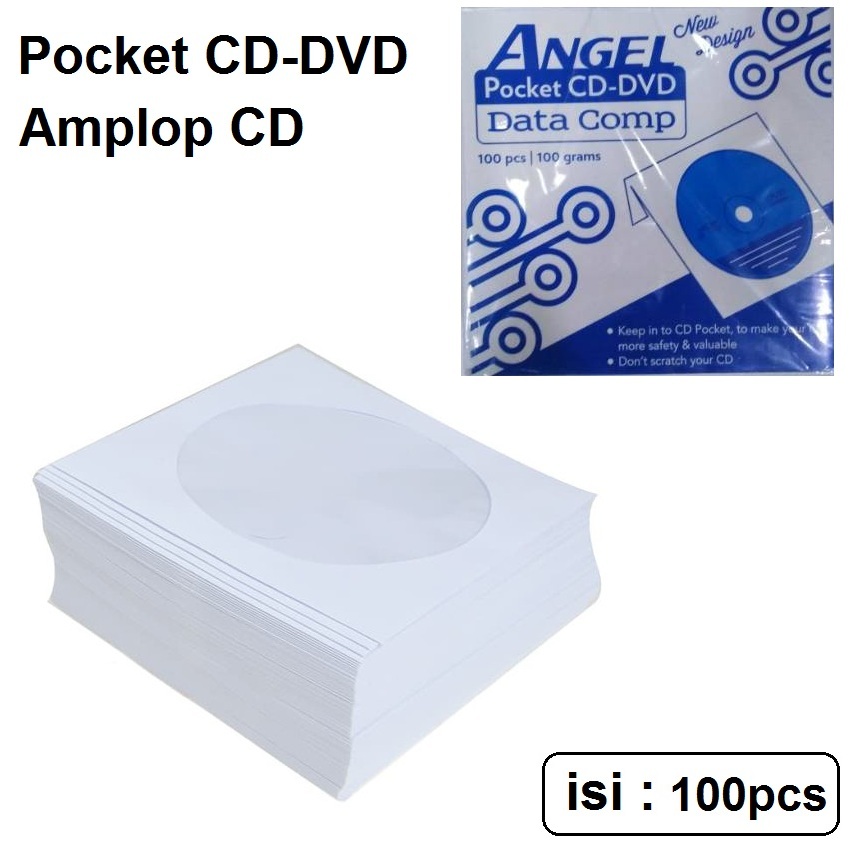 Amplop CD Pocket / Tempat CD DVD Kertas isi 100pcs