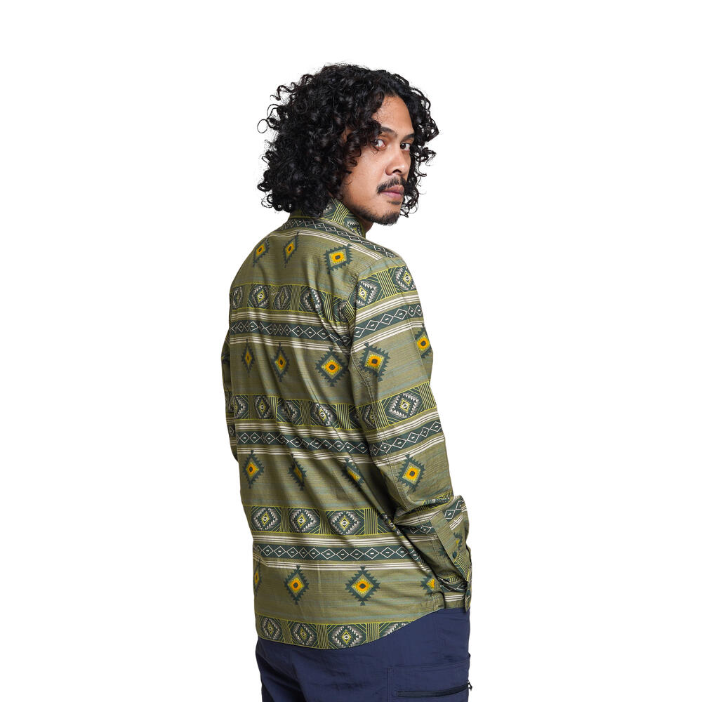 910009501 ETHNO SHIRT LS - GRE