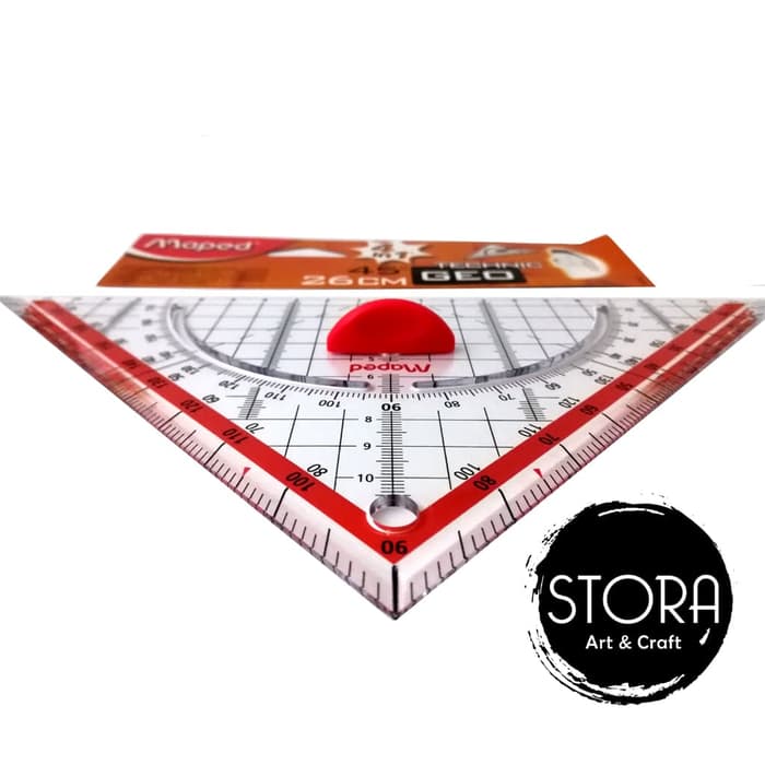 MAPED PENGGARIS SEGITIGA TEKNIK PEGANGAN / MAPED GEO TECHNIC RULER - 2