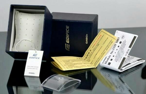 Casio Edifice EFR-559DC-1AV Jam Tangan Kasual Pria With Chronograph With Stainless Strap