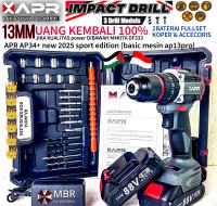 PROMO APR RAJA BOR IMPACT DRILL BRUSHLESS TYPE AP34+ 13MM KEYLESS AUTO LOCK 2BATERAI LXT 88V MESIN BOR BESI KAYU DRIVER SEKRUP DRILL
