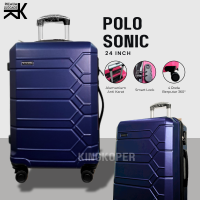 Koper 24 inch Polo Geneva 1081 Ukuran Bagasi - Tas Travel - koper fiber hardcase - koper import - koper anti pecah - koper  murah - koper anti air - koper premium - koper 4 roda - koper roda 4 - koper anti pecah - bayar di tempat - bergaransi