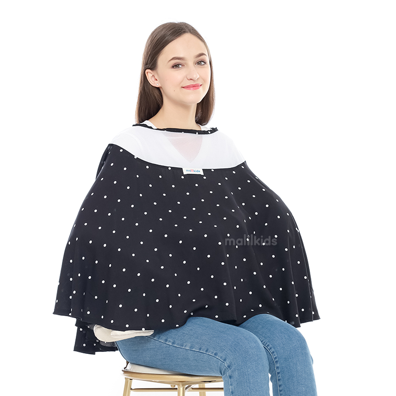 Malilkids Penutup Menyusui Nursing Cover Premium Series 1 - Free Pouch
