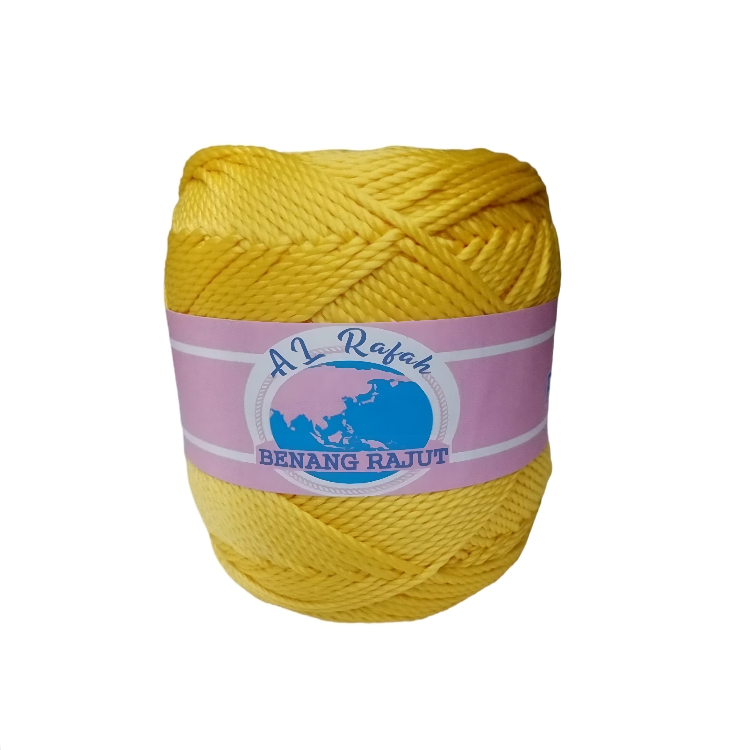 BENANG RAJUT POLY KILAP SERI KUNING