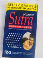 Sutra K0ndom Gerigi Isi 12+3 Kemasan Econopack