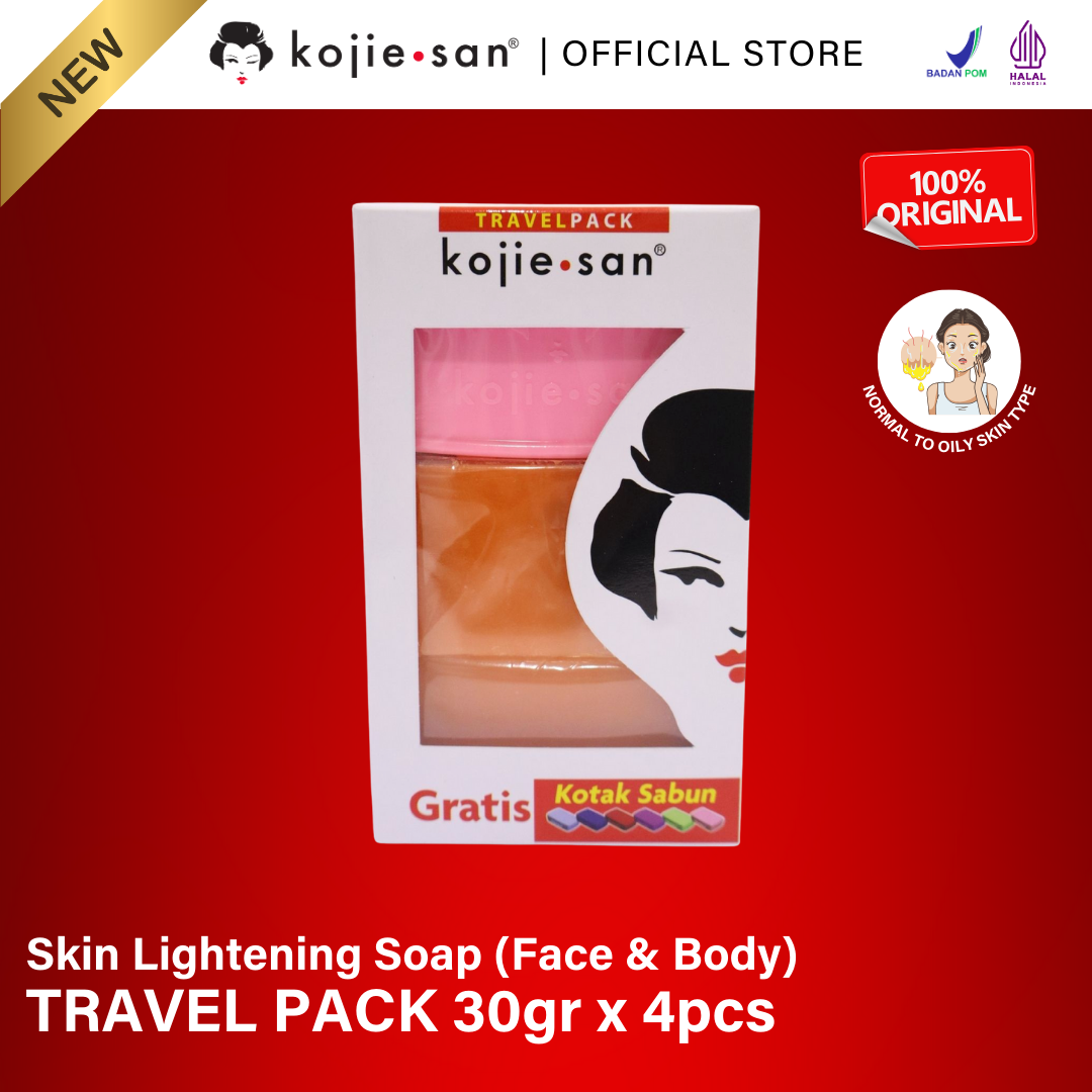 KOJIE SAN Kojic Acid Soap 4x30g Travel Pack