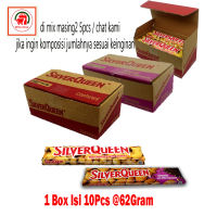 Silver Queen Almonds Cashews Milk Chocolate 1 Box Isi 10Pcs 620Gram