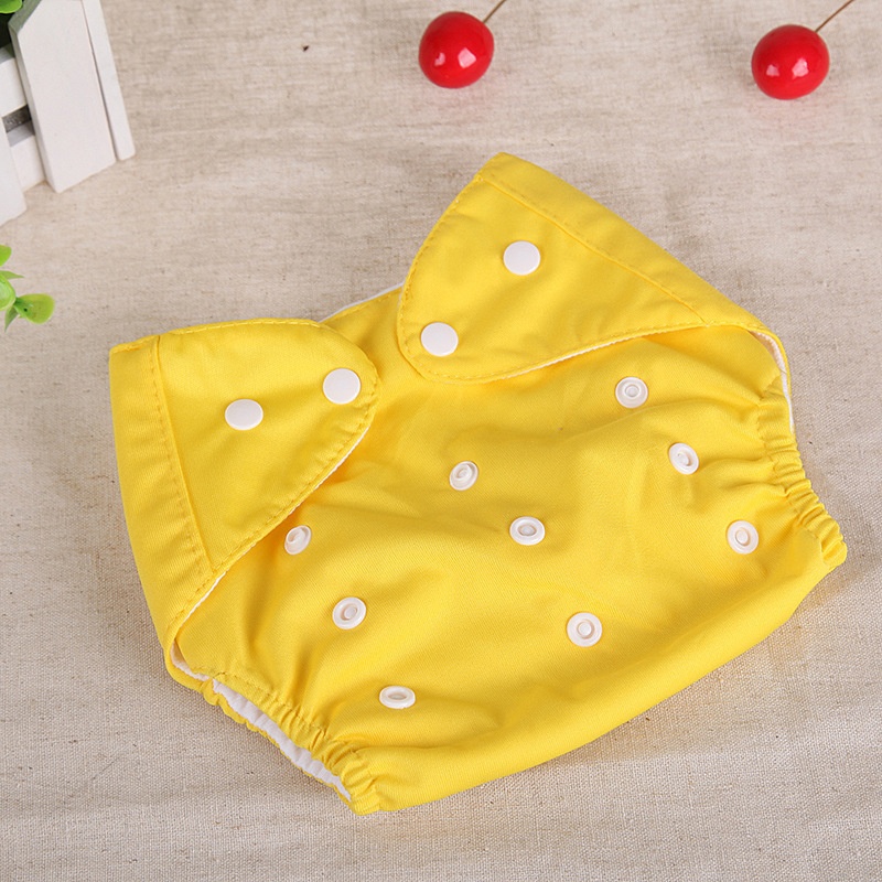 Popok Kain Bayi Kancing Warna Polos Cloth Clodi Diaper Dapat Dicuci Reusable