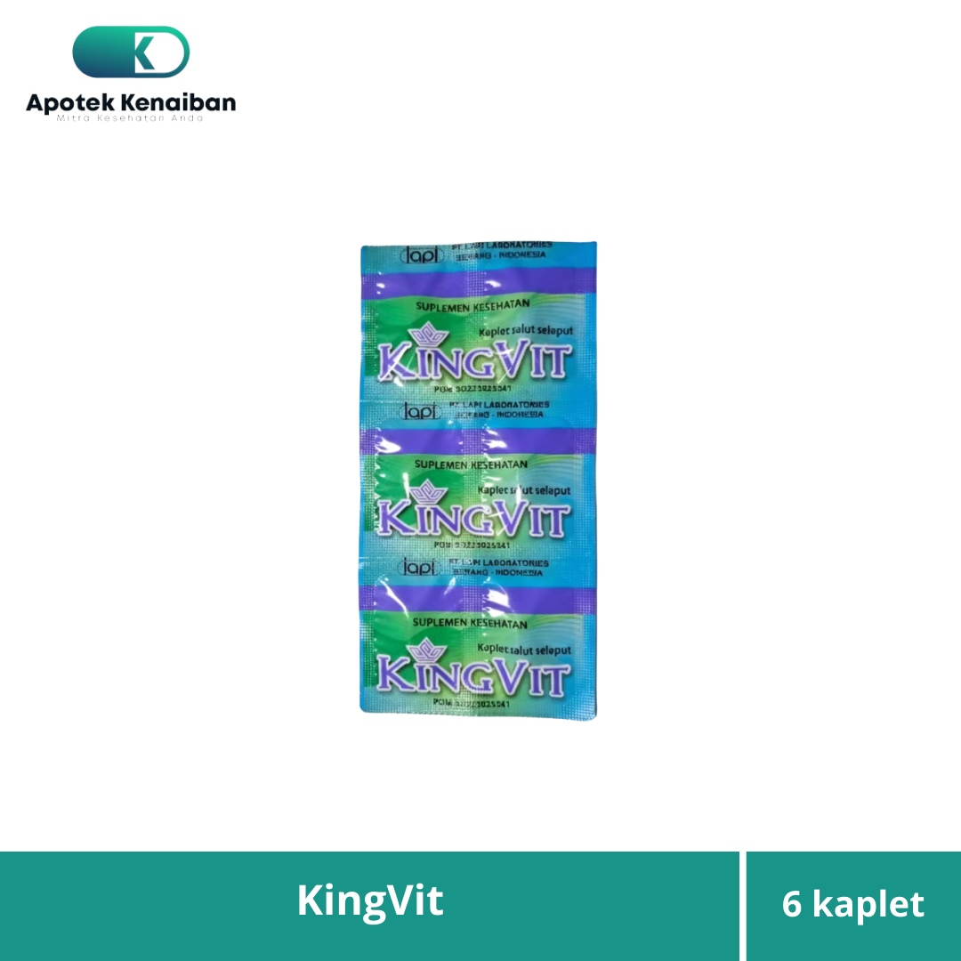 Kingvit Strip 6 Kaplet Vitamin Penyubur Pria / Promil