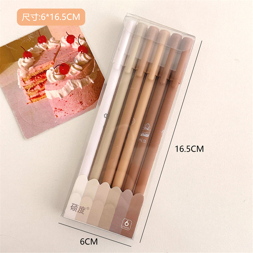 💎💫GROCELY💫💎 1 SET 6PCS PULPEN GEL AESTHETIC POLOS WARNA PASTEL MATTE 05MM / PULPEN GEL AESTHETIC WARNA GRADASI 05 MM