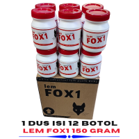 FOX1 PVA Glue Lem Kayu Putih Multifungsi 150gr - Paket Grosir