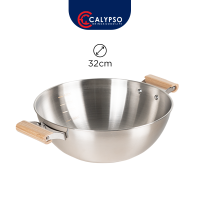 Calypso Panci Deep Fry Panci Takar Multifungsi 20-26cm Stainless Steel Gagang Kayu