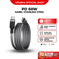VIVAN Kabel Type C 6.5A Fast Flash Charging 65W QC3.0 100cm VQC100S Garansi Resmi 1 Tahun