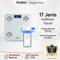 Gaabor Timbangan Berat Badan Smart Digital Fat Scale Layar LED Timbangan Komposisi Tubuh App Control