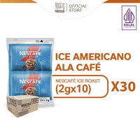 NESCAFE Ice Roast Coffee Kopi Instan Hitam Renceng 10x30x2gr [Karton]