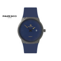 PhiLipe Ricci Jam Tangan Pria Karet Hitam Simple Terbaru Ori Tipis Keren 7553 Men Watches Free Box