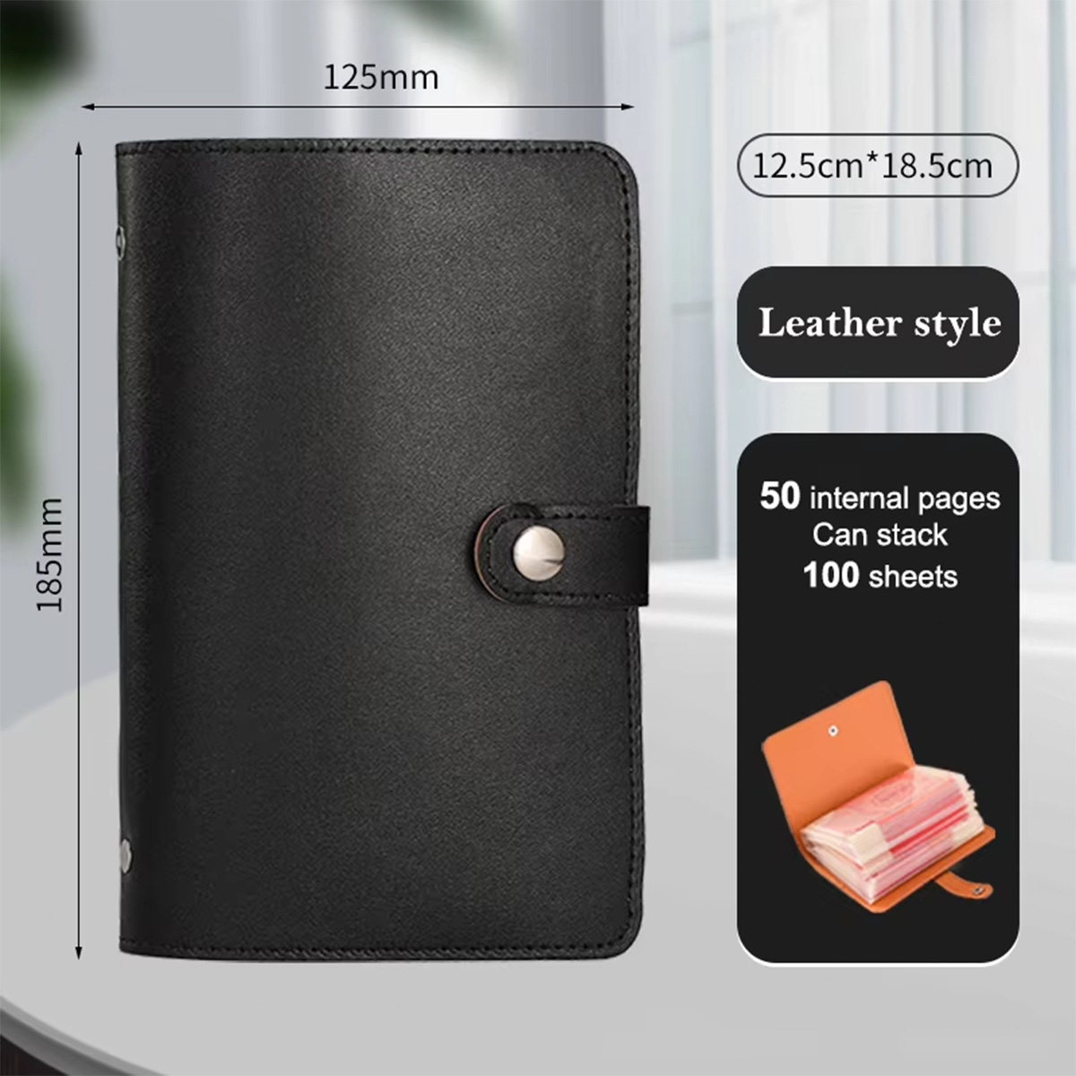 Dompet disiplin keuangan buku tabungan harian Album Koleksi Uang Kertas dompet uang panjang 50 Lembar
