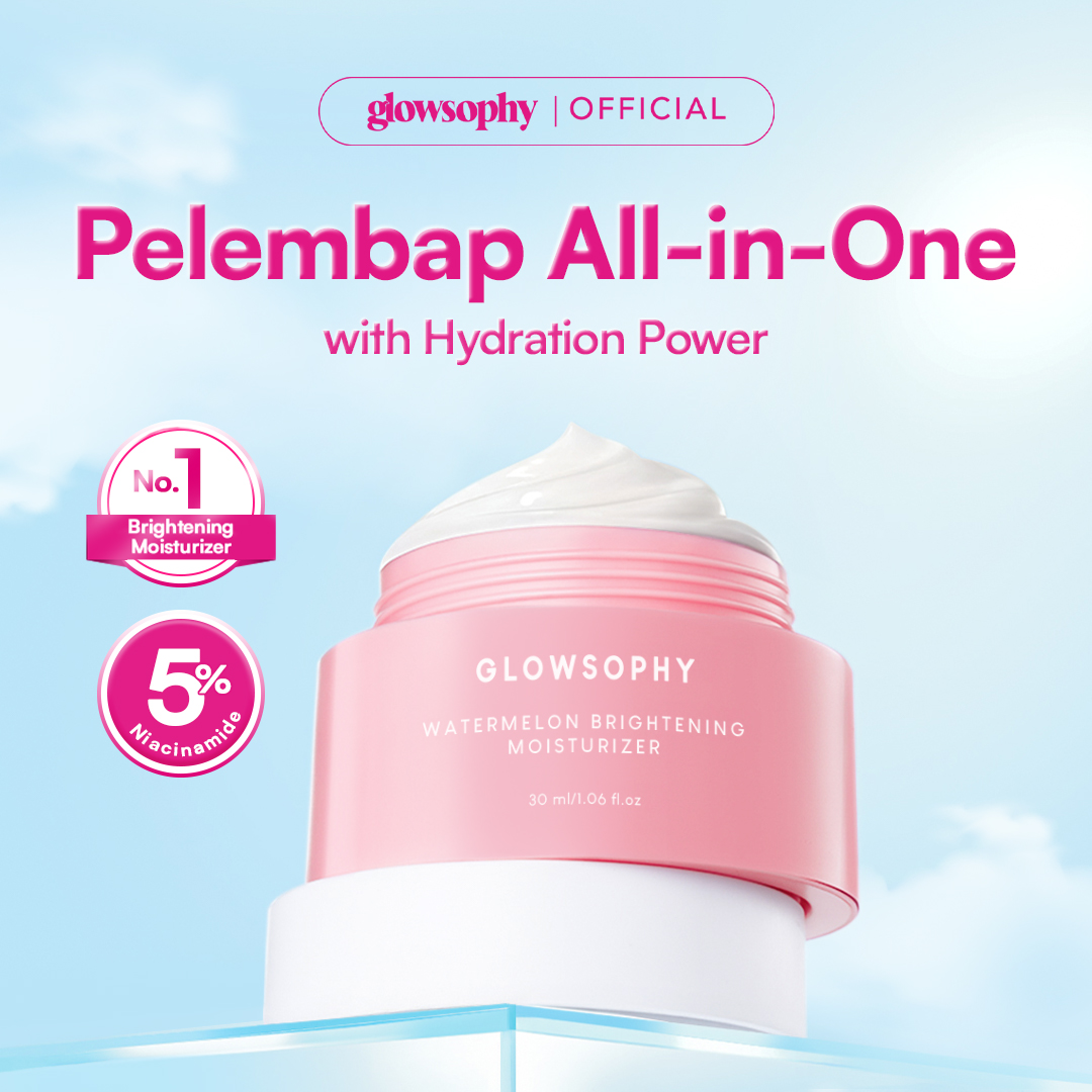 Glowsophy Watermelon Brightening Moisturizer Skin Barrier Niacinamide Gel Day and Night Skincare ...