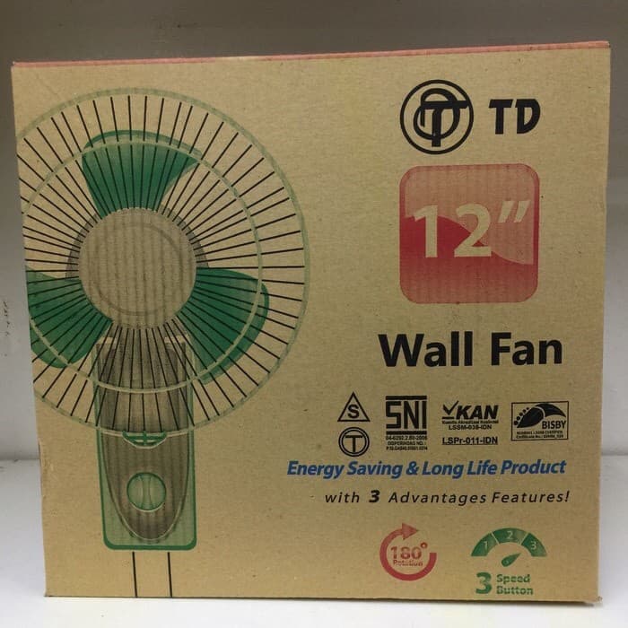Kipas Angin Dinding 12 inch TD SNI - Wallfan 12 Inches TD SNI