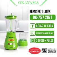 BLENDER KACA OKAYAMA OK-757 6 PISAU BLENDER SERBAGUNA/ BLENDER NEW VIVA / BLENDER KACA / BLENDER SERBAGUNA / BLENDER BUMBU