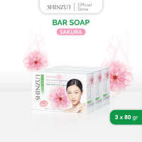 Shinzui Body Soap Sakura Bar Soap 100gr x3