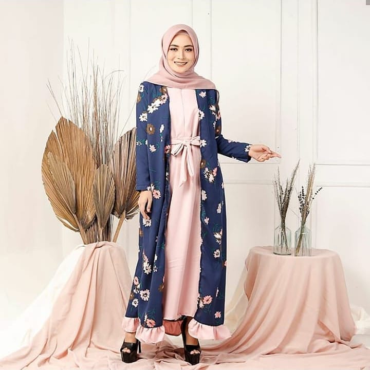 Baju Muslim Modern SABYAN MAXY Dress Mosscrepe ( Hanya Dapat BAJU ) Gamis Muslim Modern Trendy Gaun Modern Casual Baju Modis Panjang Baju Syar’i Muslim Wanita Baju Kerja Syari Panjang Dress Pesta Murah Terbaru Kekinianu