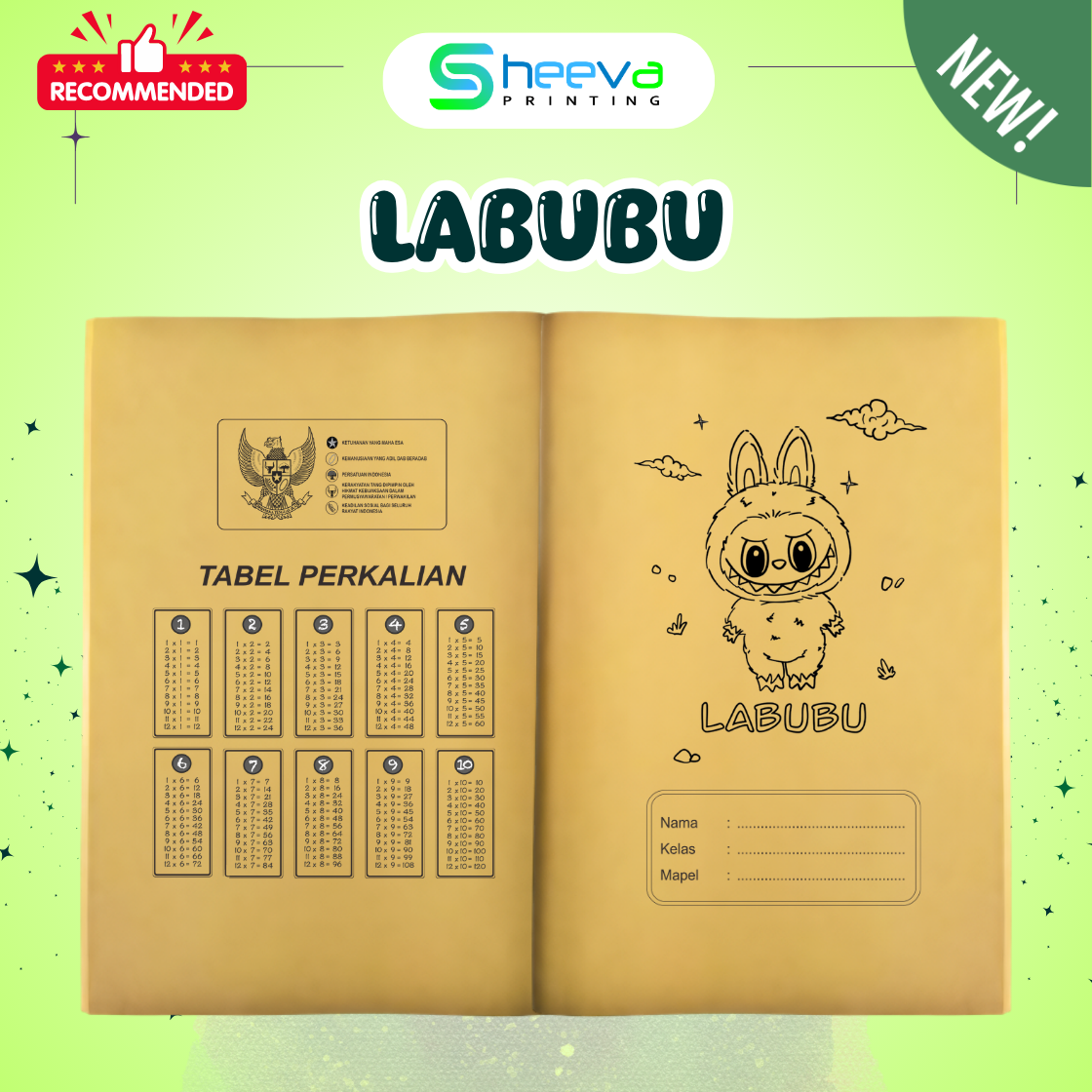 (ISI 20/10 PCS) SAMPUL BUKU COKLAT KARAKTER KERTAS SAMSON UNTUK BUKU TULIS KWARTO (SIDU) & BOXY (CAMPUS) / SAMPUL BUKU SEKOLAH / SAMPUL KARAKTER LUCU