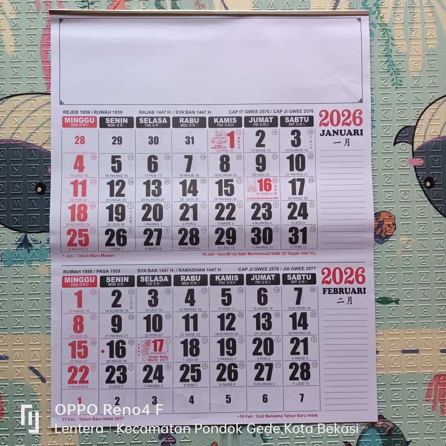 Kalender Kk Jumbo 2026