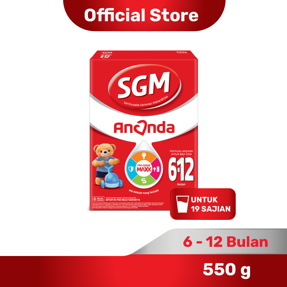 SGM Ananda 2 (6-12 Bulan) Formula Bayi Bubuk 550gr