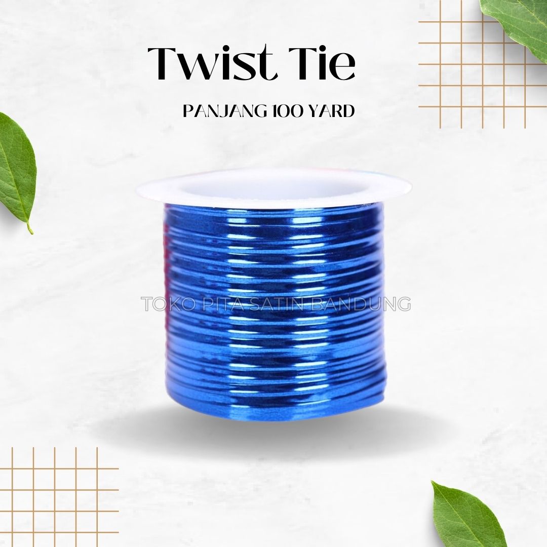 1 ROL Twist Tie Pita Kawat Tali Permen Souvenir DIY 100 Yard