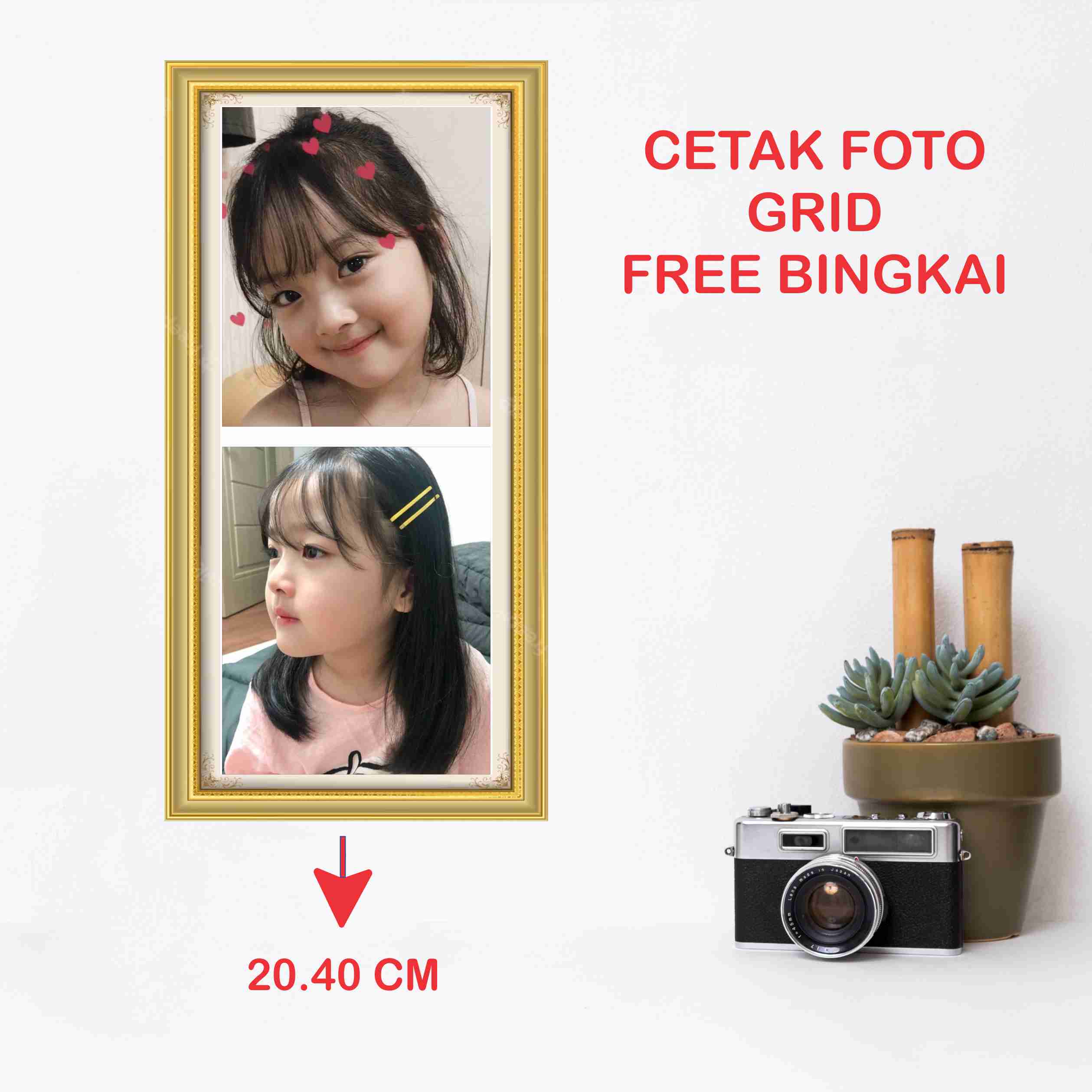 CETAK FOTO MEDIASI KAYU MDF ukuran 8R 20x2015X1510X20 cm GANTUNGAN CETAK FOTO BINGKAI MDF