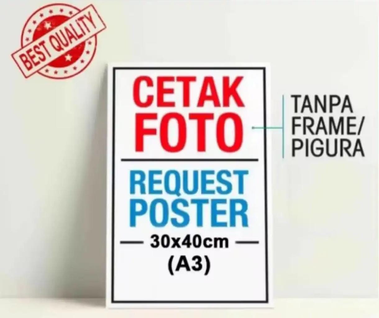 CETAK FOTO PLUS BINGKAI 40X60