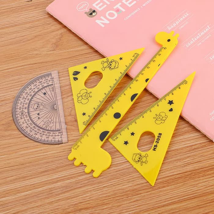 Penggaris / Ruler Girrafe Set 4 in 1 RS0001