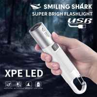 SENTER LED SMILING SHARK SD-1023 XPE - ZOOM - JARAK JAUH - 3 MODE - MULTIFUNGSI - COB - TYPE-C