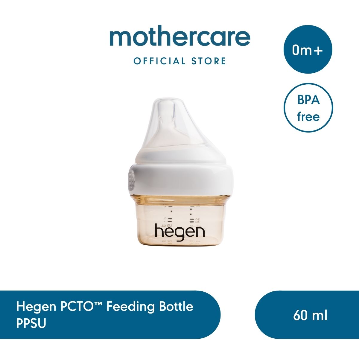 Hegen PCTO Feeding Bottle PPSU 60ml/2oz - Botol Susu Bayi