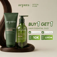 [BEST DEAL] aepura Red-Ginseng Hair-Activating Shampoo 300ml + Conditioner 180ml - Memperkuat Akar Rambut Mempercepat Pertumbuhan Menutrisi Rambut Perawatan Ginseng Korea Sampo Condi Anti Frizzy Herbal Natural