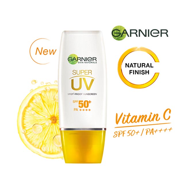 Garnier Super UV Spot proof Sunscreen SPF 50+ PA+++ Skin Care – NATURAL FINISH 30 ml
