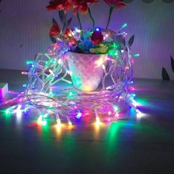 LAMPU NATAL LED BULAT BINTANG BULAN 10M 100 TWINKLE LED LAMPU TUMBLER HIAS DEKOR RAINBOW COLORFULL