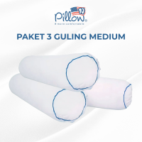 109 Pillow - PAKET 100rb Dapat 3 Bantal Guling Tidur Hotel Medium - 100% Silicone Murni
