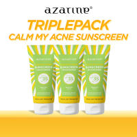 [Triple Pack] Azarine Calm My Acne Sunscreen Moisturiser SPF35 PA+++ [3x40ml]