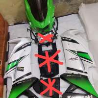 bodi depan set lampu proji ninja rr new