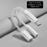 TYPE C JACK AUDIO SPLITTER 2 IN 1 JACK 3.5MM WITH CHARGING PORT