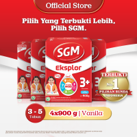 [Paket isi 4] SGM Eksplor 3+ dengan IronC Susu Bubuk Rasa Vanilla 900gr