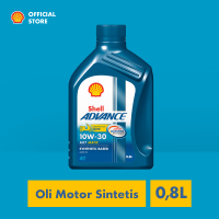Oli Motor Shell Advance AX7 10W-30 (0.8L) – Synthetic Pelumas Mesin Motor Matic Harian Lebih Bersih & Tahan Lama