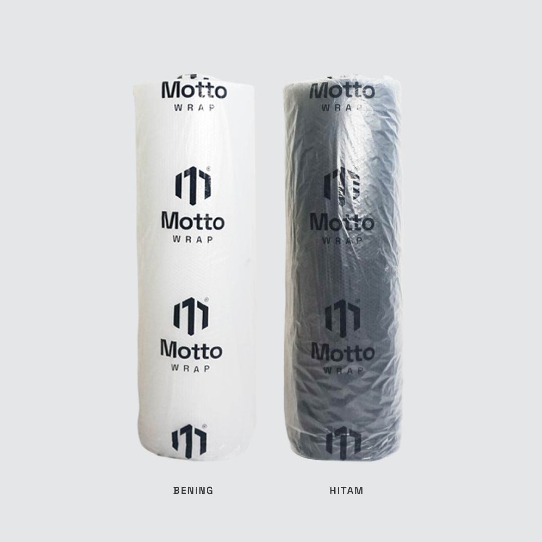 Bubble Wrap 125cm x 50 Meter - Warna Bening / Hitam - Aneka Ketebalan Dengan Core - Plastik Buble/Bubel Motto