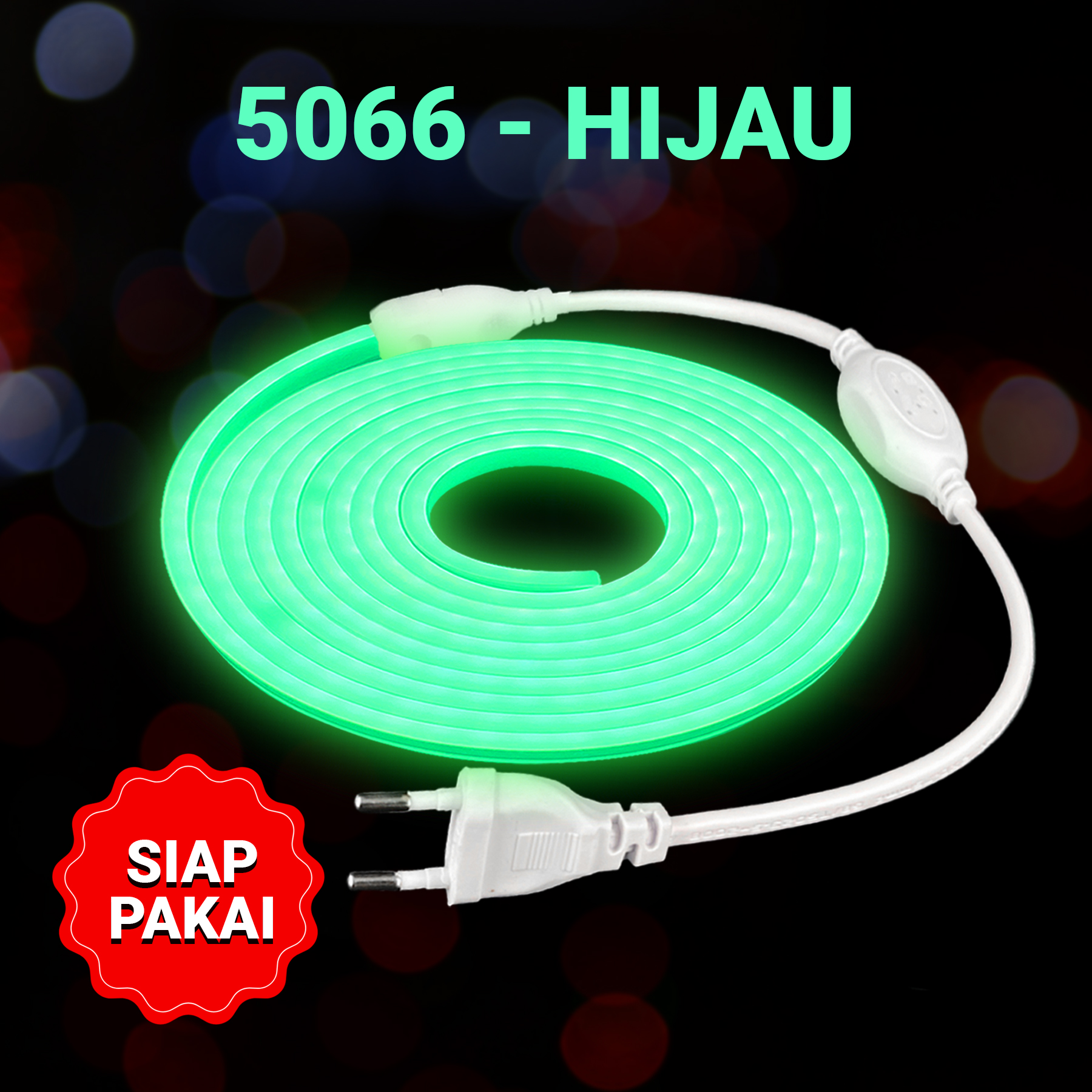 CAHAYA - Paket Lampu LED Neon Flex 220V Lengkap Tinggal Colok / HK-5066 Strip Flexible IP65 WATERPROOF