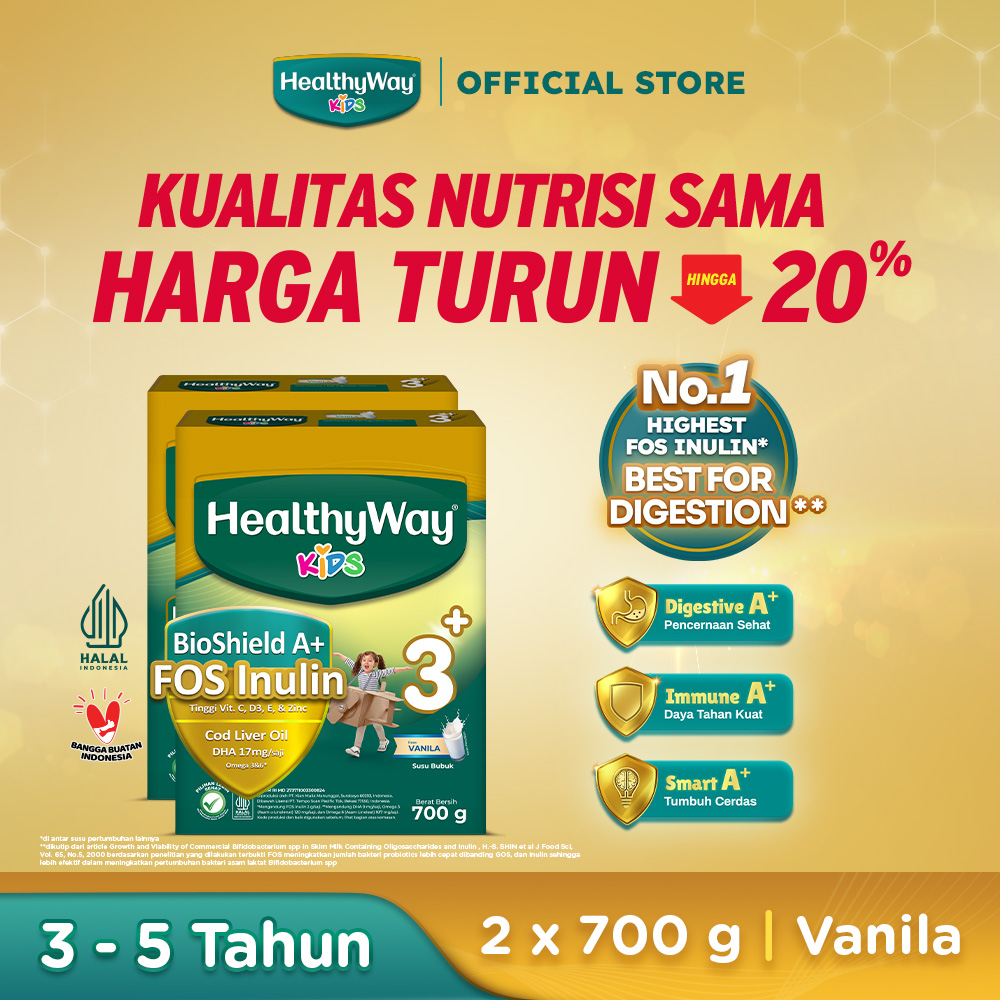 HealthyWay KIDS 3+ VNL /700G - 2 BOX - Exp : 08.2027