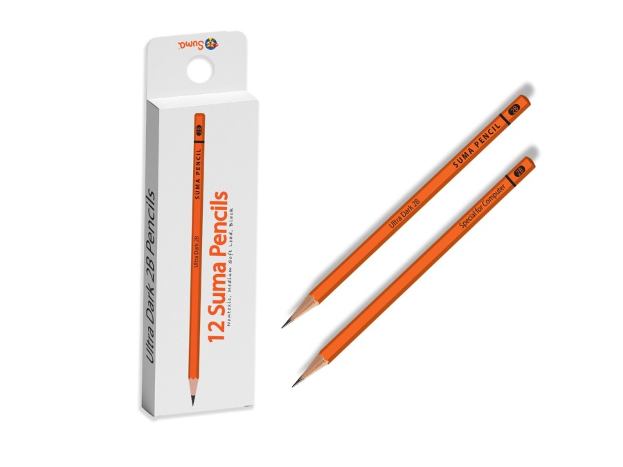 Pensil 2B Ultra Dark Suma Pensil Komputer 1 Pak isi 12