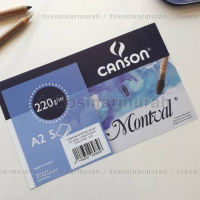 Canson Montval 220 Gsm A2 Kertas Gambar Cat Air Watercolor Paper 5 Lbr