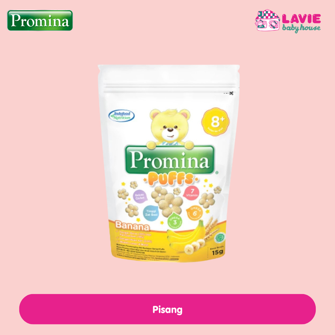 Promina Puffs 15g – Snack Bayi MPASI | Mudah Lumer | Camilan Sehat Anak - Lavie Baby House